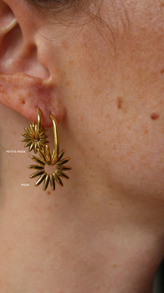 Petite Puck - Earrings - Stainless Steel