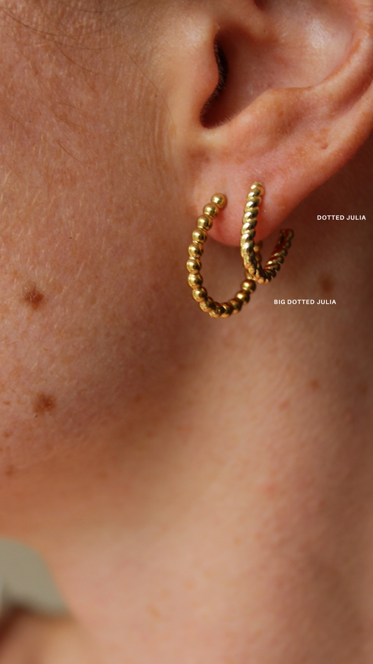 Big Dotted Julia - Boucles d'oreilles - Acier inoxydable