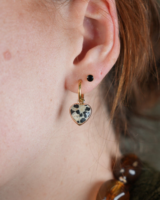 Cherish - Earrings - Natural Stone - Stainless Steel