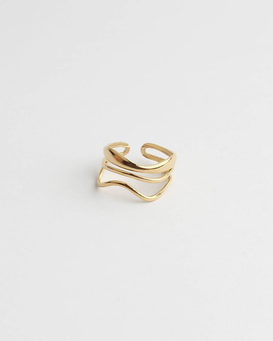 Montaigne - Bague - Acier inoxydable - Ajustable
