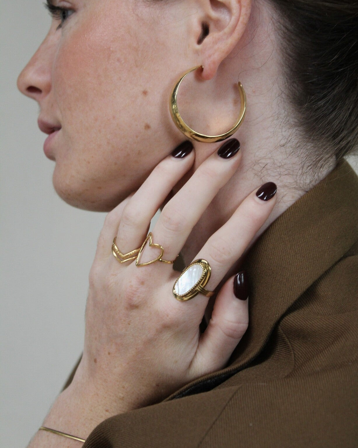 Amoureux - Ring - Stainless Steel - Adjustable