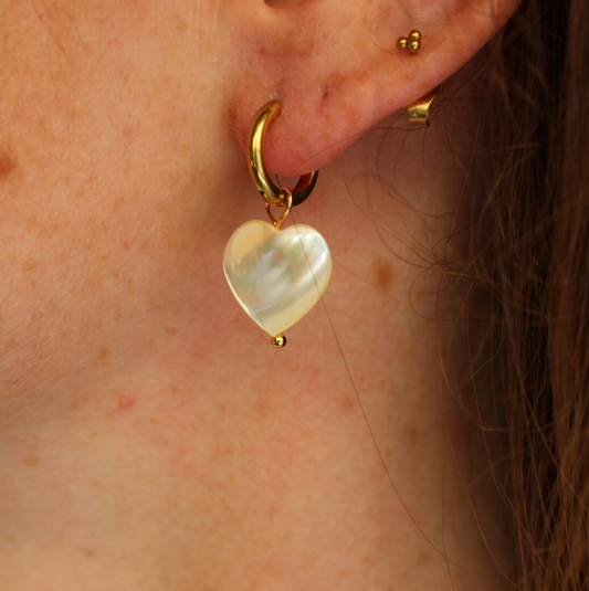 Grand cœur - Boucles d'oreilles - Acier inoxydable