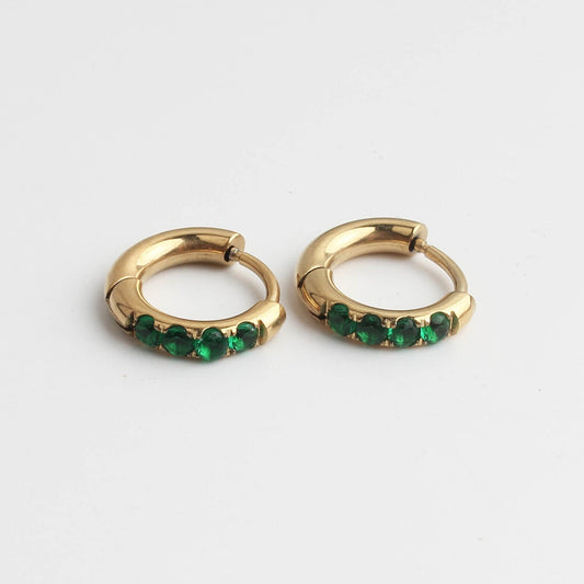 Strass stone - Boucles d'oreilles - Acier inoxydable