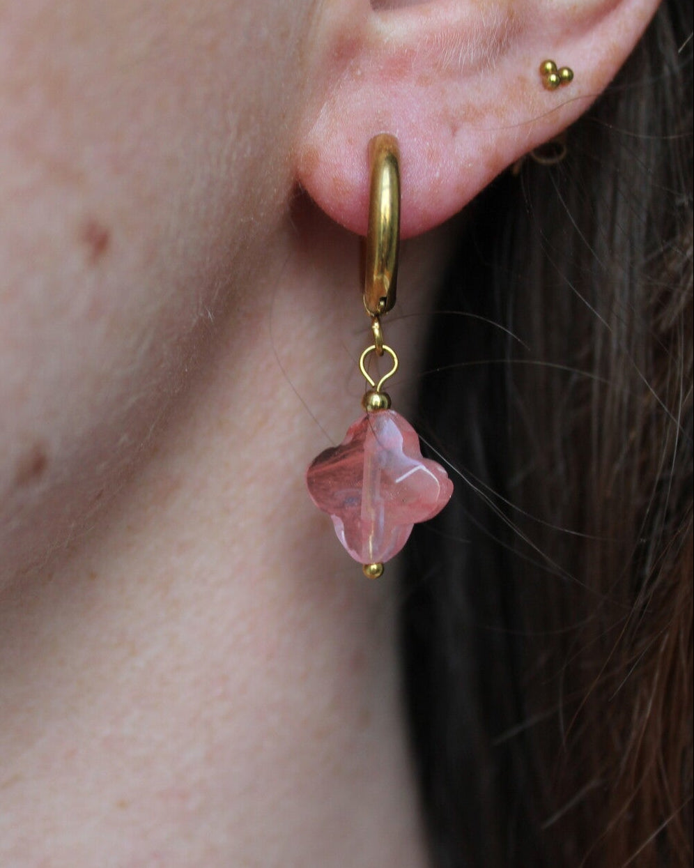Lucky - Boucles d'oreilles - Acier inoxydable