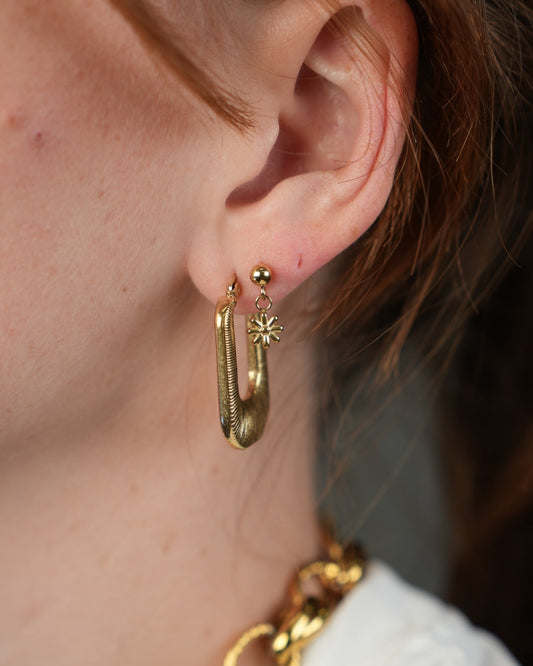 Little Daisy - Clou - Boucles d'oreilles - Acier inoxydable