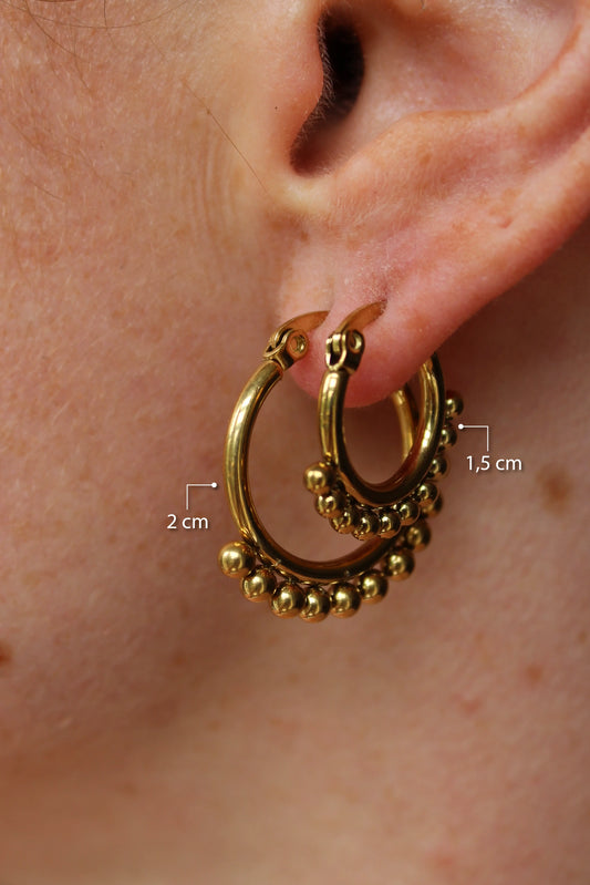 Floortje - Boucles d'oreilles - Acier inoxydable