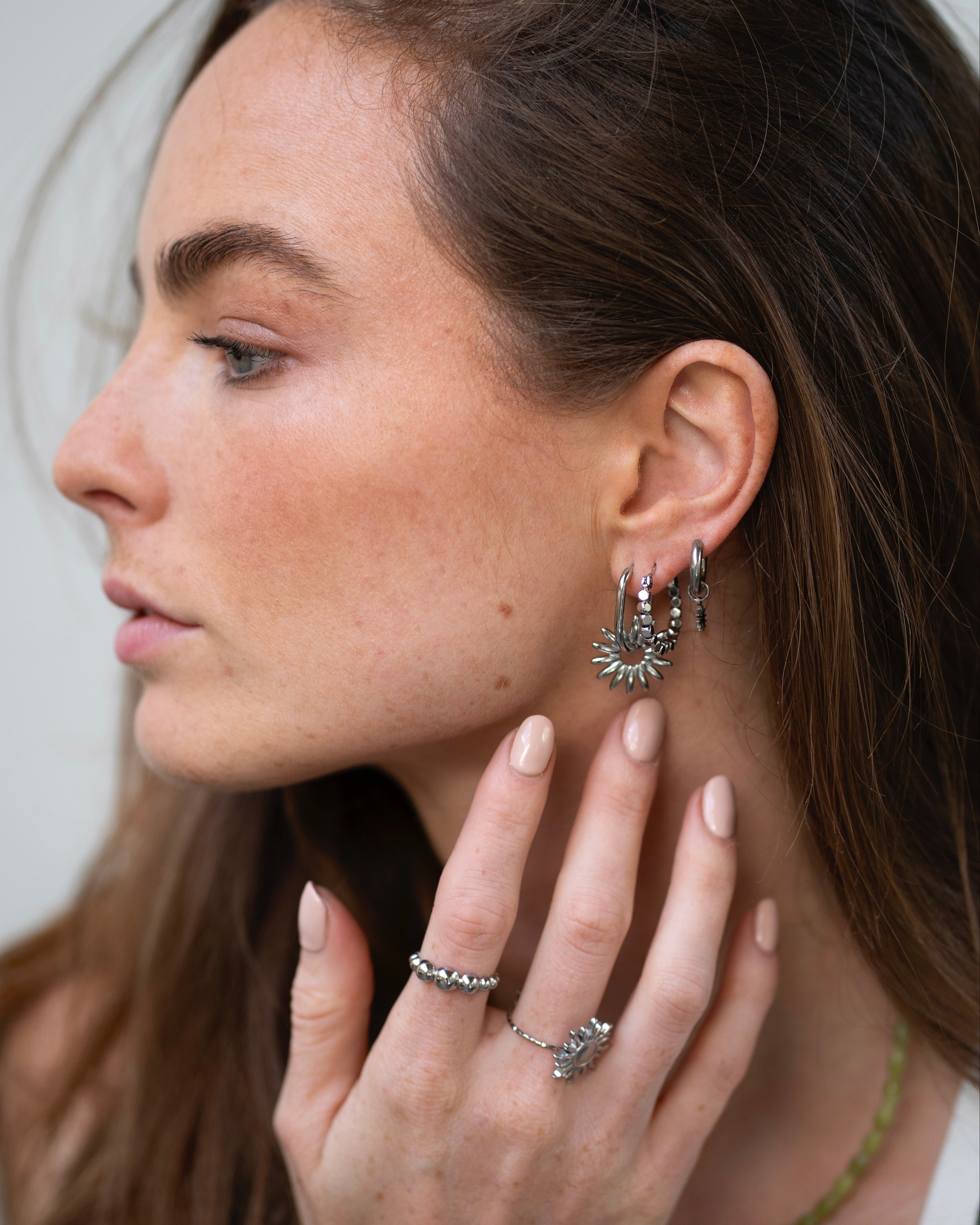 Puck - Boucles d'oreilles - Acier inoxydable