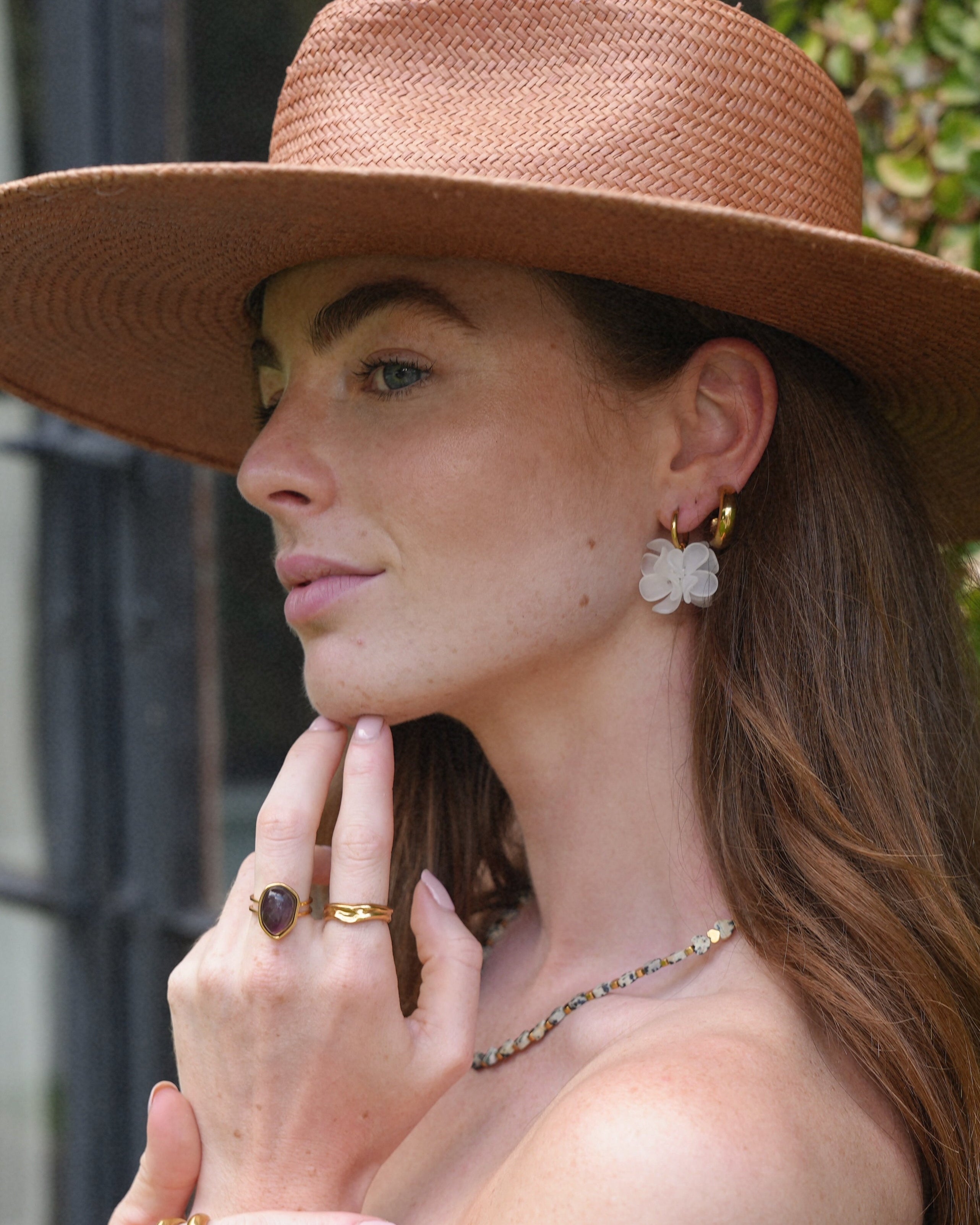 Doloris - Ring - Natural Stone - Stainless Steel - Adjustable